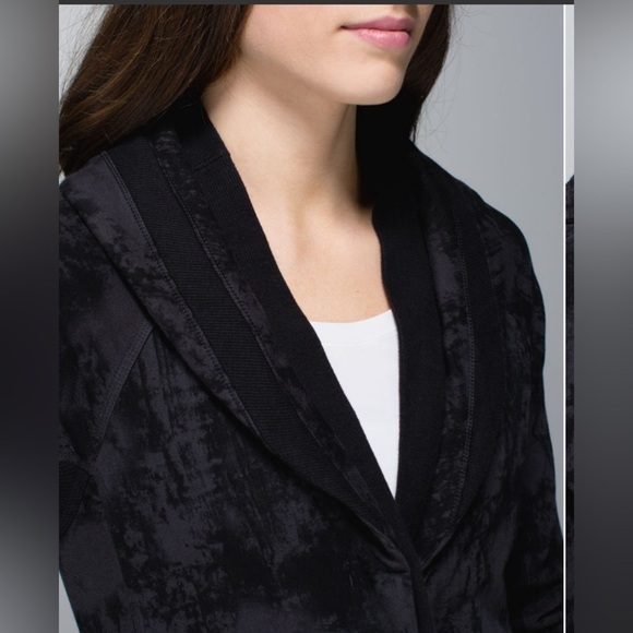 NWOT Lululemon To Class Jacket Sea Bed Black Deep Coal / Black size 4 - Picture 4 of 14